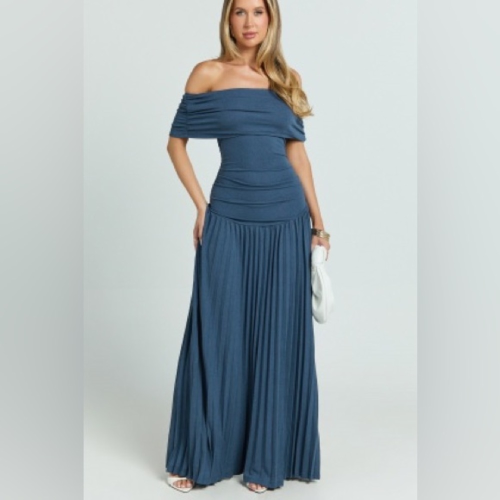 LIONESS - FIELD OF DREAMS MAXI DRESS IN NAVY